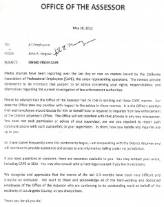 Assessor Noguez lashes out against CAPE union memos