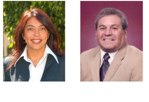 Central Basin Water District Board Directors Leticia Vasquez and James Roybal.