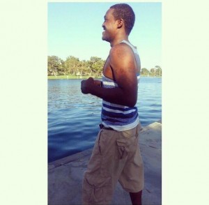 Photo: Drowning victim La Mont Jenkins photographed in the lake at Cerritos Regional Park on Father’s Day. Jenkins, a resident of Compton, died minutes later after attempting to swim across the lake. Photo obtained by Hews Media Group-Community Newspaper via the website www.Gofundme.com.