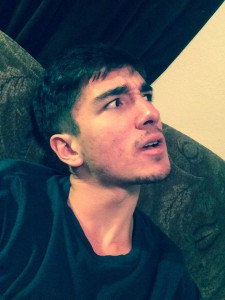 Erik Bosques posted this photo of himself on Facebook before he took his own life by jumping from the Vincent Thomas Bridge in San Pedro. 