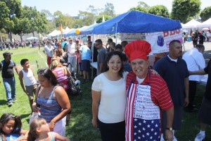 Assemblymember Cristina Garcia and Norwalk City Councilmember Luigi Vernola were all smiles during this past weekend’s community barbeque sponsored by “U.N.I.T.E.” at the lawn at the Norwalk Civic Center. Randy Economy Photo