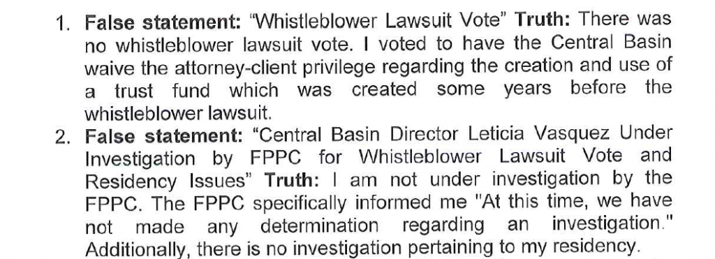 Part of letter sent to HMG-CN by Director Vasquez.