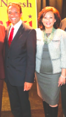 Naresh Solanki with Carol Chen