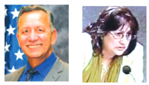 Hank Trimble (l) took $1,000 from recalled Hawaiian Gardens Councilwoman Kathy Navejas who has been seen in the City for the past few months.