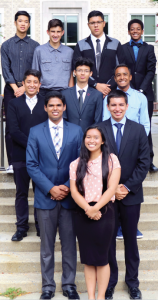 Cerritos High School’s Rocketeers, from top to bottom, Conely Tjahjono, Gene Luevano, Benjamin Pluma, Curtis Garrett, Julio Juarez, Htet Naung, Lamour Atkins, Dev Bhatia, David Rodriguez, and Andreya Garcia. Photo courtesy ABCUSD. 
