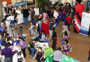 Attendees enjoy the food and business networking at the Taste of the Region. 