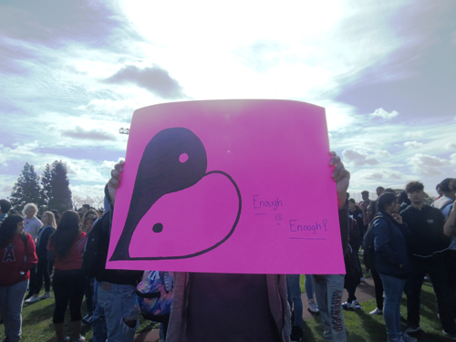 LAKEWOOD HIGH SCHOOL PARTICIPATES IN #ENOUGH WALKOUT IN MEMORY OF SCHOOL SHOOTING