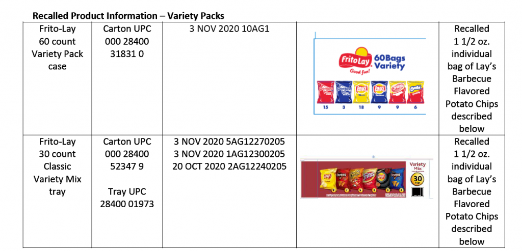 frito lay recall 60 ct 1