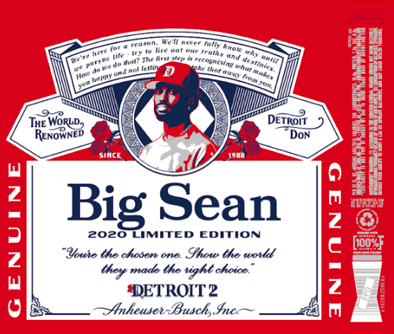 big sean budweiser can