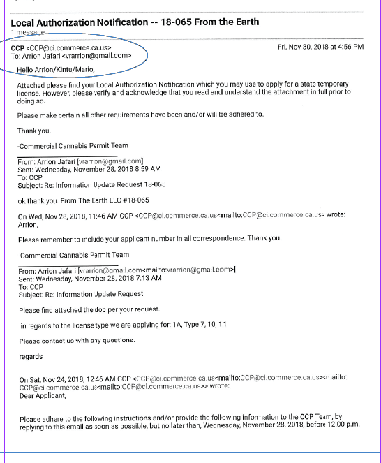 from the earth email