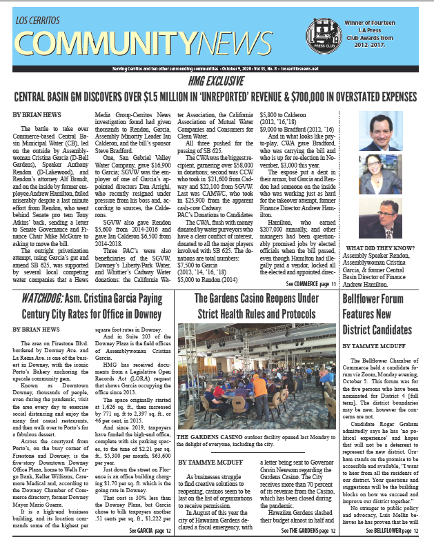 oct 9, 2020 cerritos news